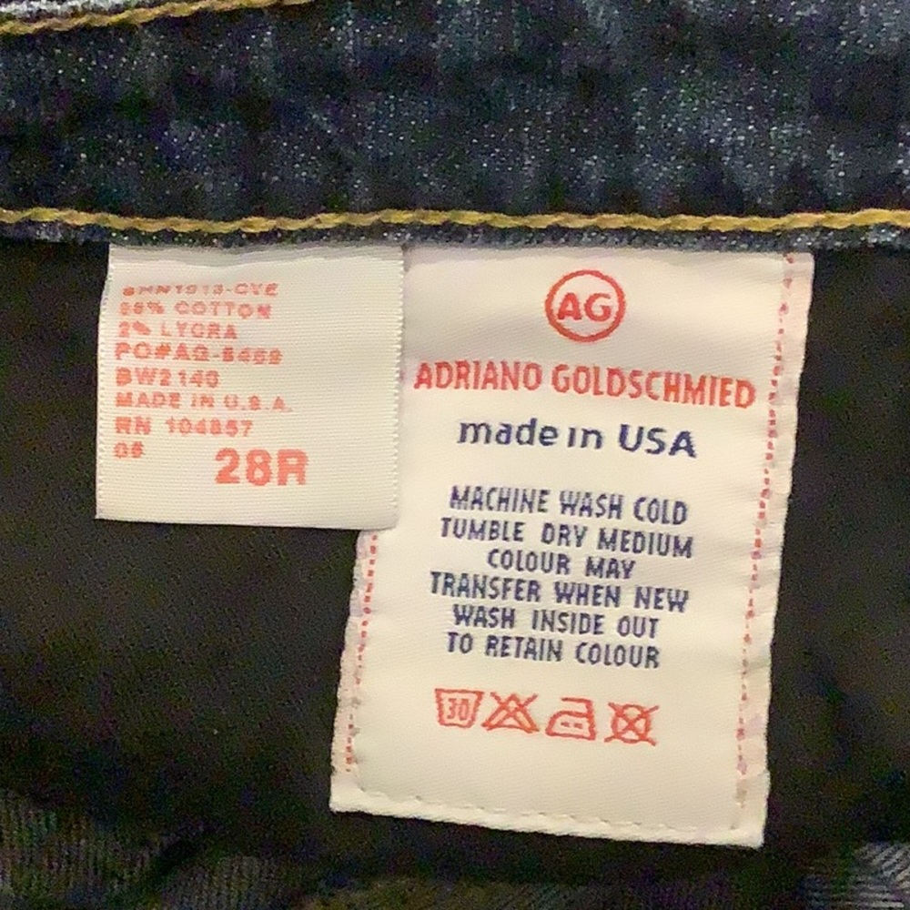 AG Adriano Goldschmied The Angel Denim Jean Boot Cut Size 28 Blue - Picture 2 of 5